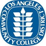 Blue logo of Los Angeles Community College District