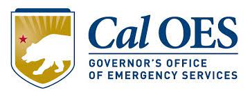 Logo of the Governor's Office of Emergency Services with a grizzly bear in gold background on the left.