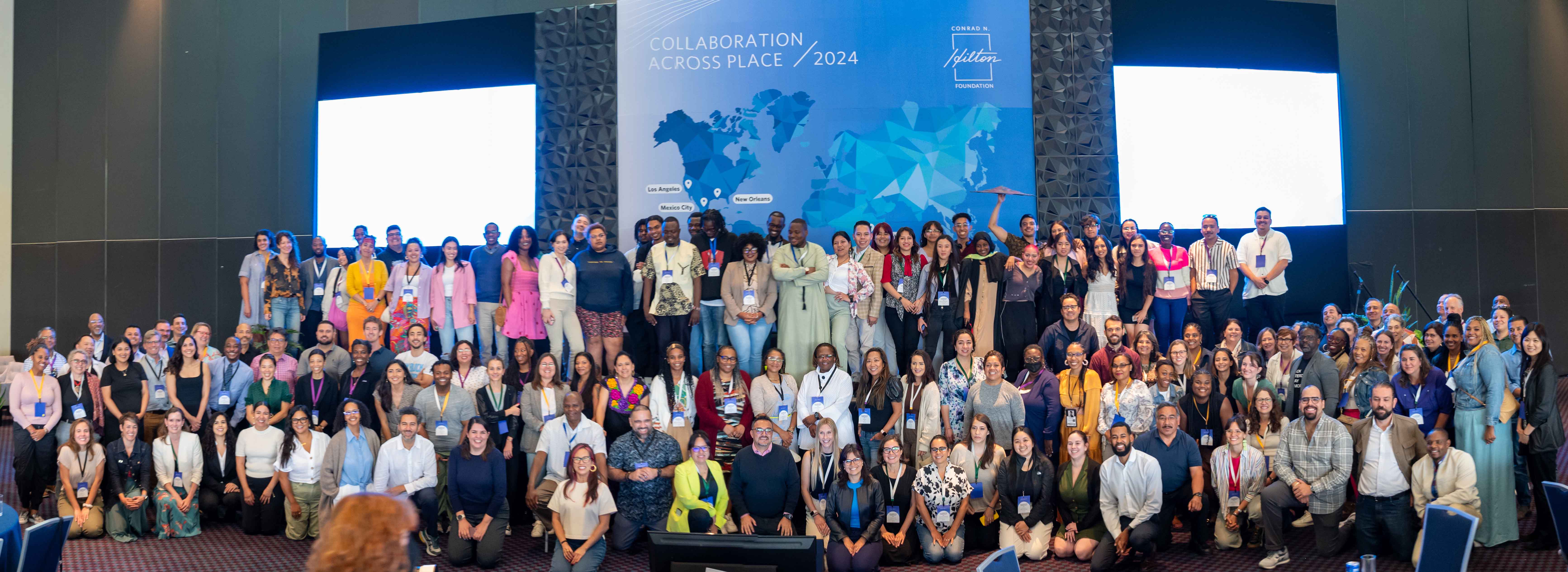 Group photo of the workforce funders global convening in Mexico City.