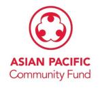 Red circular logo of the Asian Pacific Community Fund