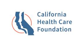 California Health Care Foundation Logo with a graphic of the state of California on the right side and a picture of two faces making up the state.