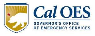 Logo of the Governor's Office of Emergency Services with a grizzly bear in gold background on the left.